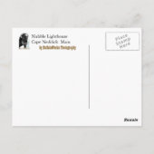 Carte postale principale Nubble Light (Dos)