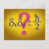 Carte Postale Principe d'incertitude Heisenberg (Devant)