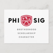 Carte Postale Principes Phi Sigma Kappa (Devant)