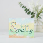 Carte Postale Printemps (Debout devant)