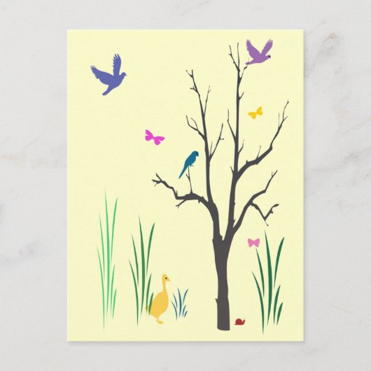 Carte Postale Printemps (Devant)