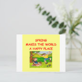 Carte Postale printemps (Debout devant)