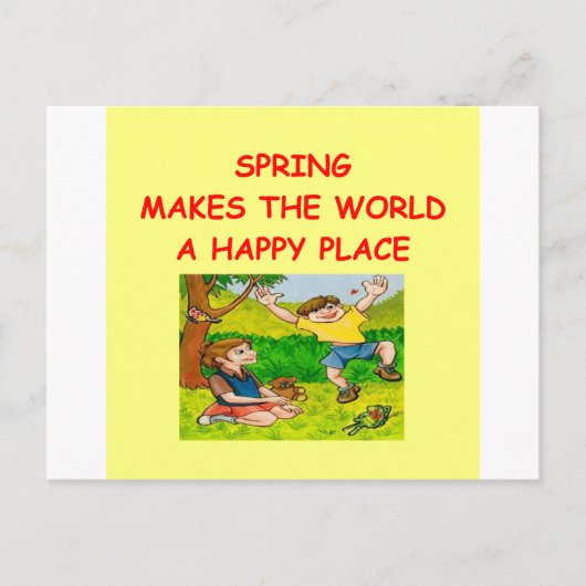 Carte Postale printemps (Devant)