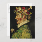 Carte Postale Printemps, (Devant / Derrière)