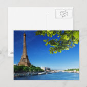 Carte Postale Printemps À Paris (Devant / Derrière)