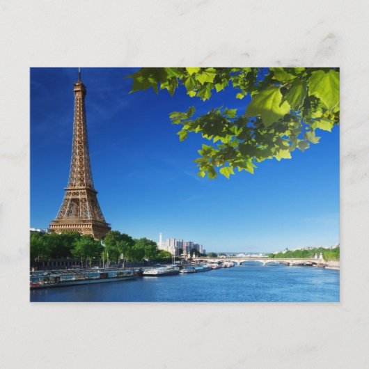 Carte Postale Printemps À Paris (Devant)
