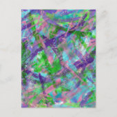 Carte Postale Printemps : Abstrait coloré (Devant)