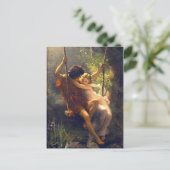 Carte Postale Printemps ~ Amateurs sur la peinture à voile (Debout devant)