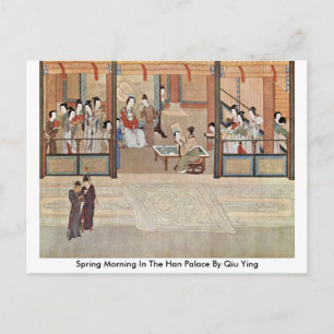 Carte Postale Printemps Au Palais Han Par Qiu Ying