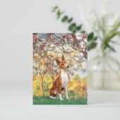 Carte Postale Printemps - Basenji (Debout devant)