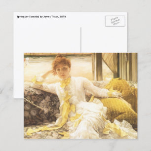 Carte Postale Printemps (bord de mer) par James Tissot, Portrait