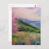 Carte Postale Printemps dans les Carpates (Devant / Derrière)