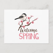 Carte Postale Printemps de bienvenue (Devant)