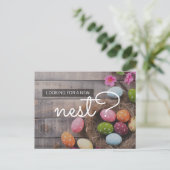 Carte postale Printemps de Pâques - Immobilier (Debout devant)