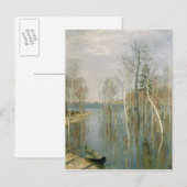 Carte Postale Printemps, Eau haute, 1897 (Devant / Derrière)