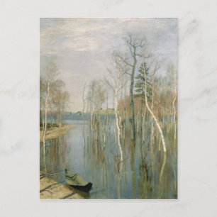 Carte Postale Printemps, Eau haute, 1897