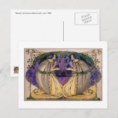 Carte postale : Printemps par Frances Macdonald (Devant / Derrière)