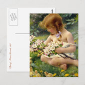 Carte Postale "Printemps" par Franz Dvorak (Devant / Derrière)