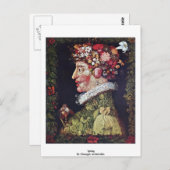 Carte Postale Printemps Par Giuseppe Arcimboldo (Devant / Derrière)
