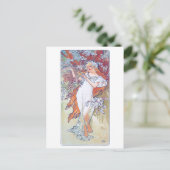 Carte Postale Printemps (Quatre Saisons), Alphonse Mucha (Debout devant)