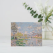 Carte Postale Printemps sur la Seine par Monet Impressionniste (Debout devant)