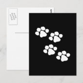 Carte Postale Prints des animaux (Devant / Derrière)