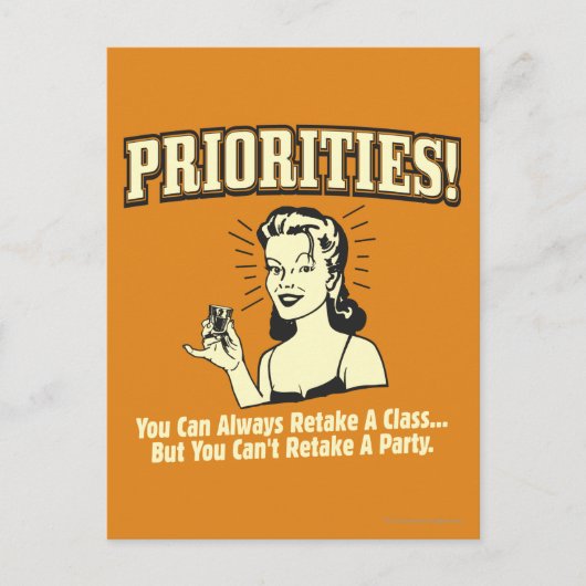 Carte Postale Priorités : Vous pouvez toujours réintégrer une cl (Devant)