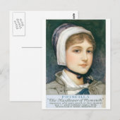 Carte Postale Priscilla Le Mayflower de Plymouth (Devant / Derrière)