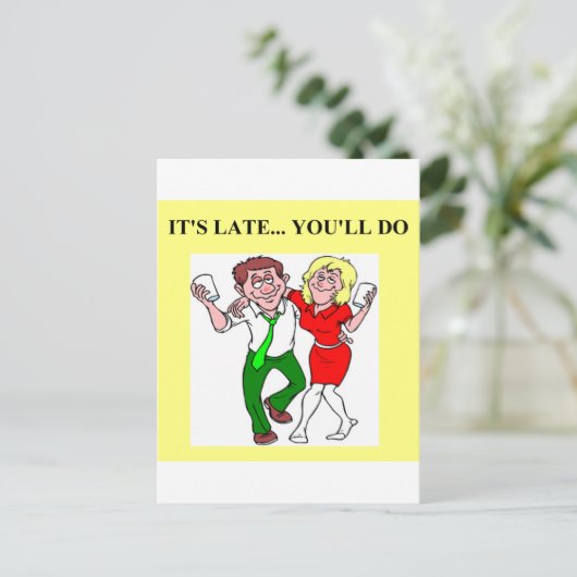 Carte Postale prise de boisson (Debout devant)