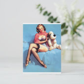 Carte Postale Prise de lecture vers le haut (Debout devant)