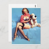 Carte Postale Prise de lecture vers le haut (Devant / Derrière)