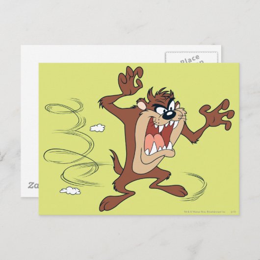 Carte Postale Prise de rotation TAZ™ (Devant / Derrière)