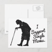 Carte Postale Prise en charge des mères uniques (Devant / Derrière)