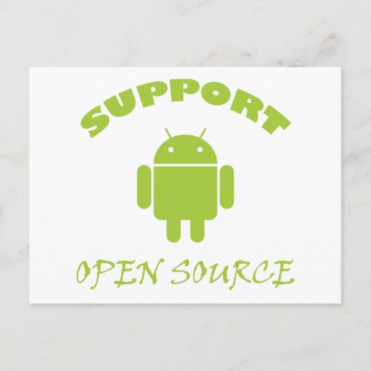 Carte Postale Prise en charge des robots Open Source (Devant)