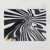 Carte Postale Prisme de ligne déformée Glitch (Dos)