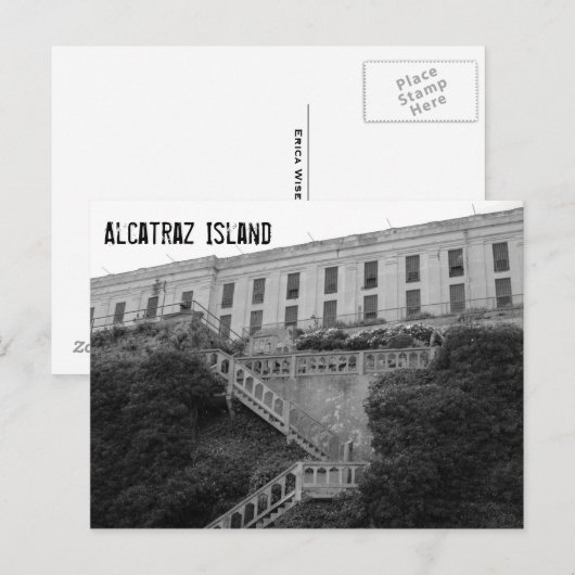 Carte Postale Prison d'Alcatraz (Devant / Derrière)