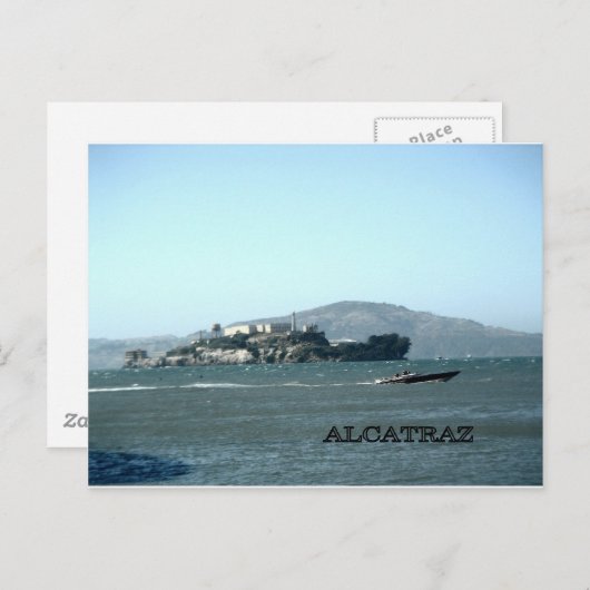 Carte Postale prison d'Alcatraz (Devant / Derrière)