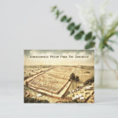 Carte Postale Prison d'Andersonville (Camp Sumter), vue aérienne (Debout devant)