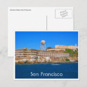 Carte Postale prison de l'île d'alcatraz (Devant / Derrière)