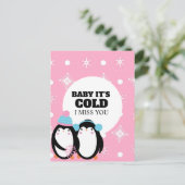 Carte Postale Prison Long Distance Winter Love (Debout devant)