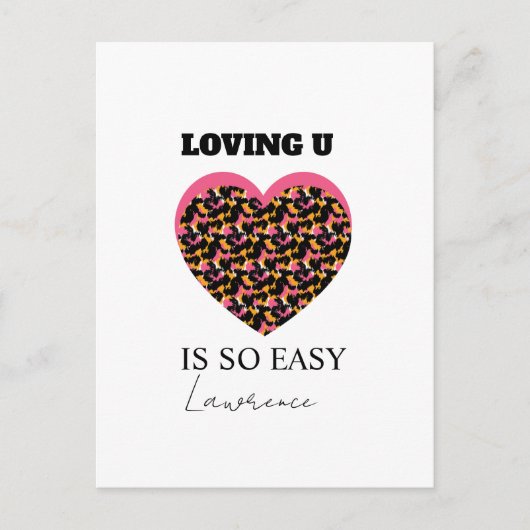 Carte Postale Prison Longue Distance Mignon Cœur Amour (Devant)