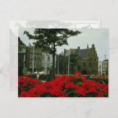 Carte Postale Prison Médiévale À La Haye fleurs (Devant / Derrière)