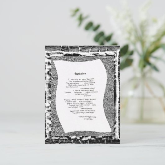 Carte Postale Privation (Debout devant)