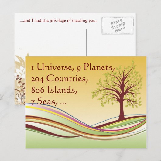 Carte Postale Privilégié (Devant / Derrière)