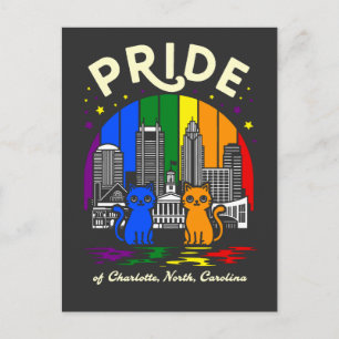 Carte Postale Prix de Charlotte City Caroline du Nord Arc-en-cie