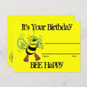 Carte Postale Prix de reconnaissance d'anniversaire (Devant / Derrière)