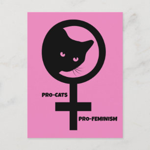 Carte Postale Pro Cats Pro Feminisme