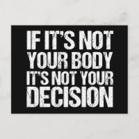 Pro Choice Pas Votre Corps Pas Votre Décision