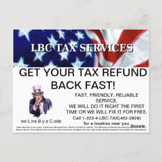 Carte postale pro LBC FISC SERVICES