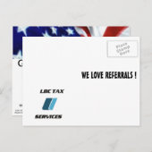 Carte postale pro LBC FISC SERVICES (Devant / Derrière)